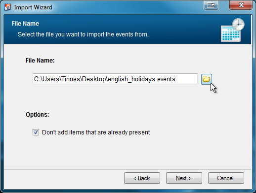 import file name screenshot