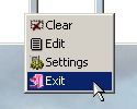 exit drop down menu