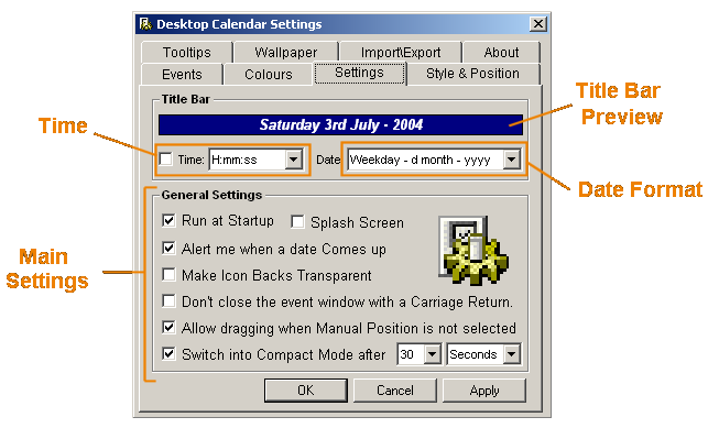 annotated general settings