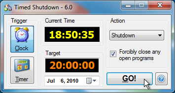 Timed Shutdown Screenshot